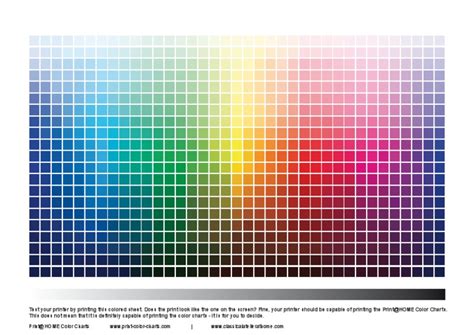 Print Color Charts-Test-Sheet Web PDF | PDF