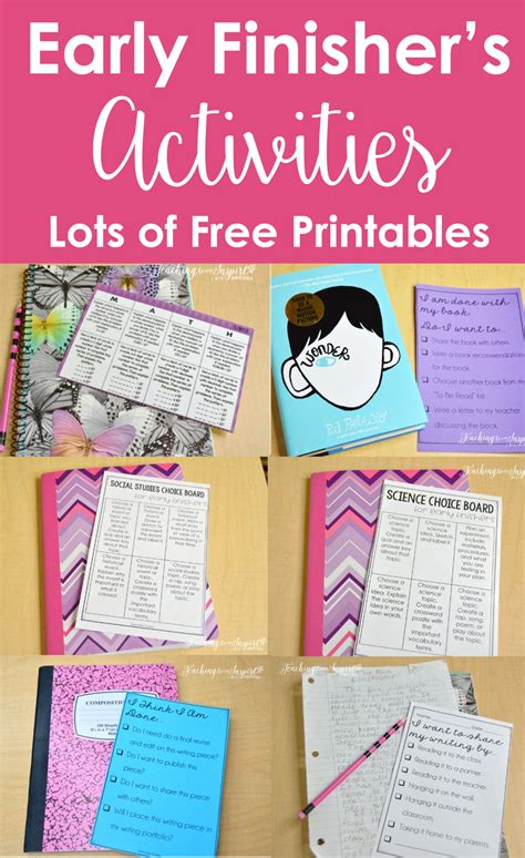 Activities for Early Finishers (Upper Elementary) - Teaching with ...