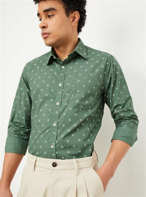 Buy Men Slim Fit Printed Shirt Online at just Rs. 999.0 - 1000015354480 ...