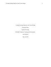 Image result for Training Design Objective