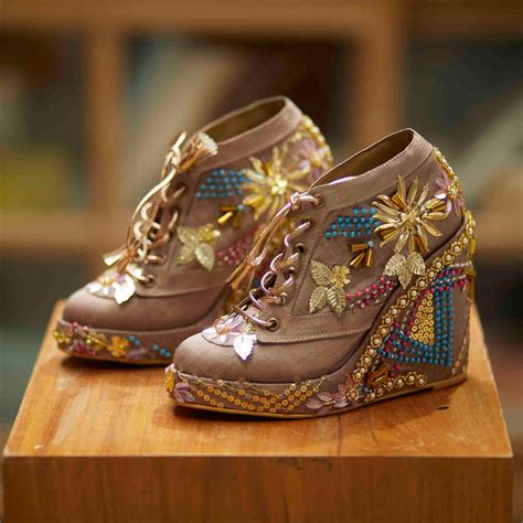 Copper Bridal Sneaker Wedges - Customized Wedding Shoes | Tiesta ...
