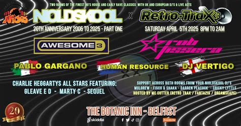NIOldSkool 20th Anniversary with Retro Trax - Part One, The Botanic Inn ...