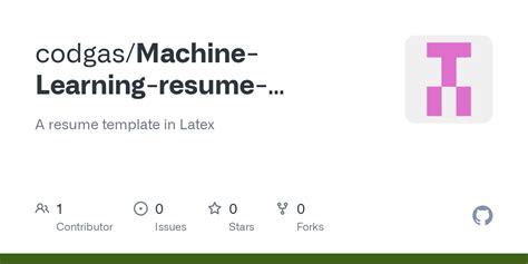 GitHub - codgas/Machine-Learning-resume-template: A resume template in ...