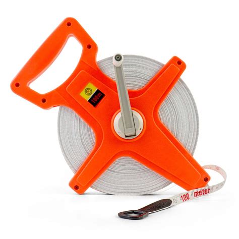 QWORK 1/2" x 330' Open Reel Dual Sided Fiberglass Tape Measure for ...