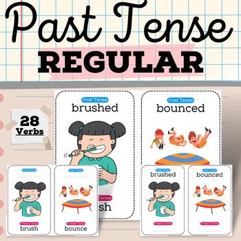 28 Regular Past Tense Verbs with Activities -Google Slides™ Included ...