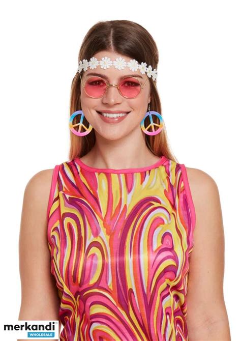 Hippie Costume Set for Adults 4 Piece – 60s and 70s Costume - Germany ...