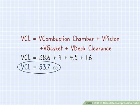 Image result for Calculate Compression Ratio Formula