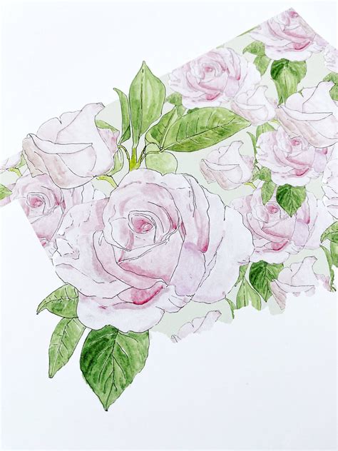 Oklahoma State Flower Map - ART PRINT : Watercolor / 8" x 10" – Pine & Moss