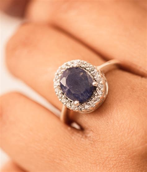 Buy Blue Topaz Promise 925 Sterling Silver Ring