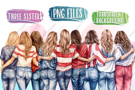 American Sister Clip Art Graphic by The Alisa Boutique · Creative Fabrica