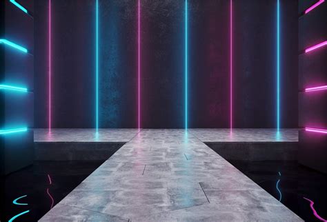 Leowefowa 10x6.5ft Modern Fashion Show Runway Backdrop Vinyl Red Blue ...