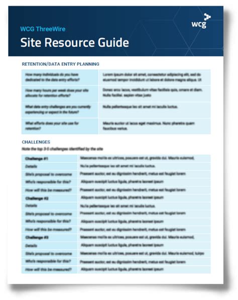 Free Resource Guide Template