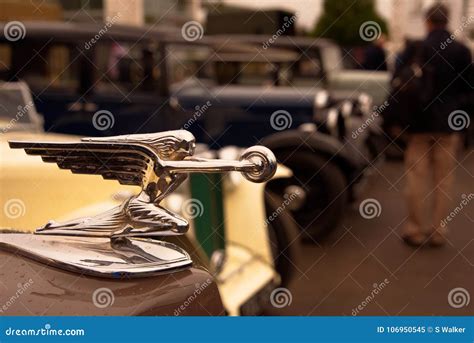 Goddess of Speed, Bonnet/hood Mascot on 1957 Packard 120 Sports Coupe. Editorial Image - Image ...