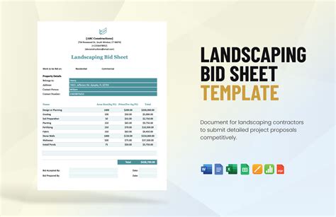 Editable Bid Templates in Google Sheets to Download