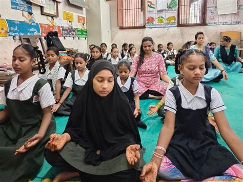 International Yoga Day was celebrated at Sri Kavi Sundaram Girls ...