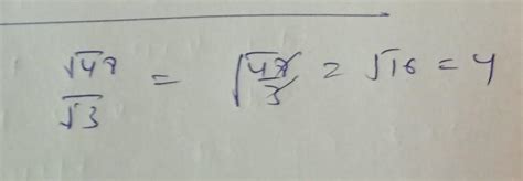 divide under root 48 by under root 3 - Brainly.in