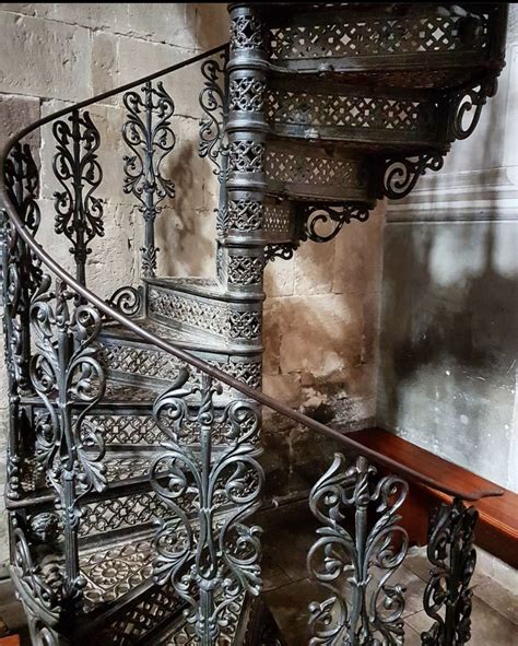 Ornate Metal Spiral Staircase Design
