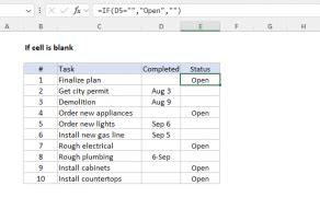 Excel Function Cell Blank 的图像结果