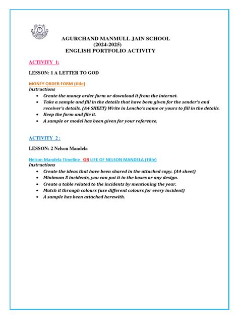 Image result for Model Activity Task Class 10 New English