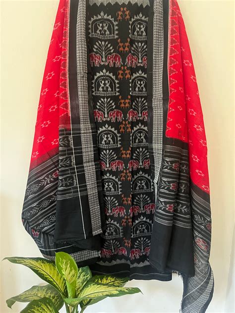 Sambalpuri Ikkat Suit Set - 8 – EthnicElement