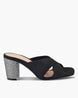 Buy Black Heeled Sandals for Women by Sole head Online | Ajio.com
