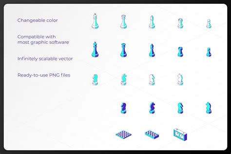 Isometric Chess Icons - Icometric — Teletype