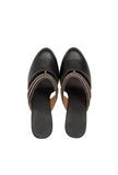 Black Chandini Braided Block Heels for Women – TJORI