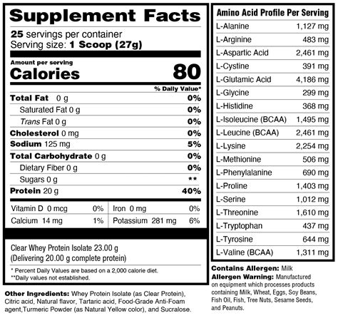 Clear Protein Isolate