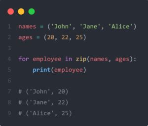 Image result for Zip in Dictionary in Python