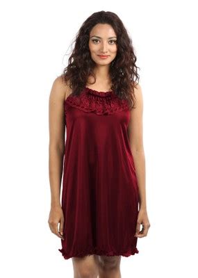 Buy Intimate Satin Babydoll Dress (YY77) Online @ ₹299 from ShopClues