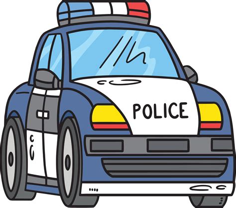 Police Car Cartoon Colored Clipart Illustration 23058872 Vector Art at ...