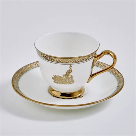 Buy Midas Bone China Printed Cup and Saucer - 150ml from Home Centre at ...