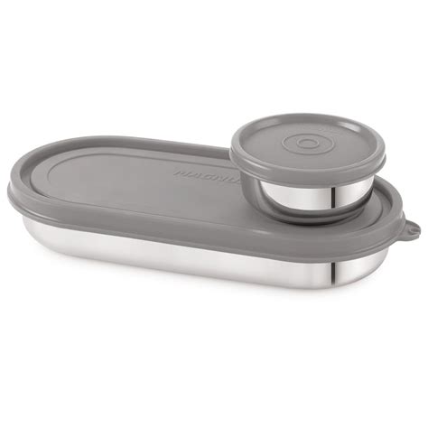 Buy Magnus Easy Lock S S Prime Oval & Chocolate Container, Airtight ...