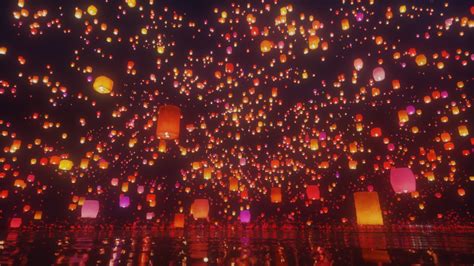 Tangled Lanterns Scene