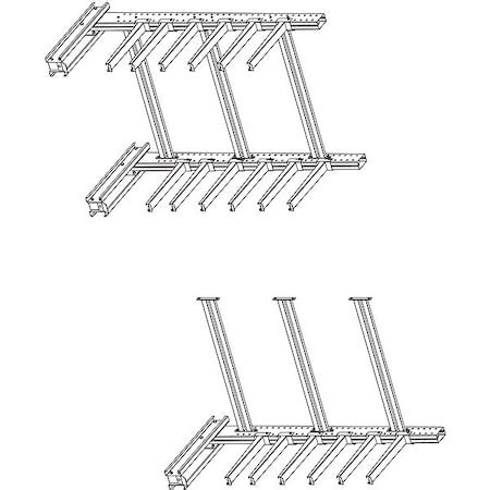 Jarke Add-On Cantilever Rack, 1 Side, 10 ft. H SC-10AJ | Zoro