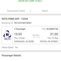 Indian Railway Catering & Tourism Corporation [IRCTC] — train was late ...