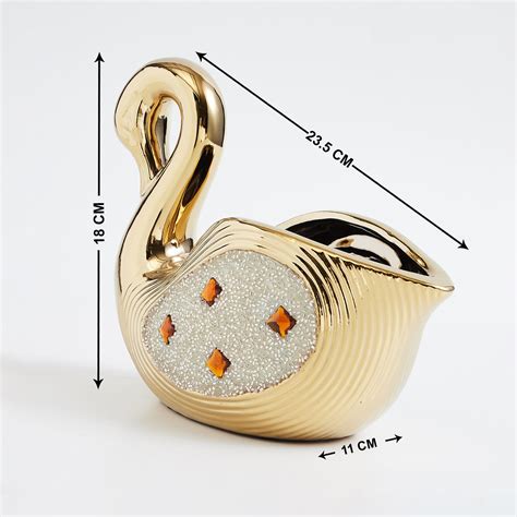 Buy Corsica Mystique Metal Embellished Swan Table Accent from Corsica ...