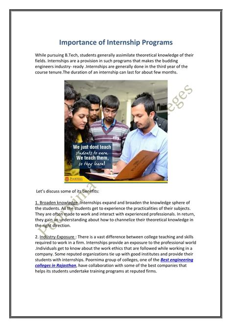 PPT - Importance of Internship Programs PowerPoint Presentation, free ...