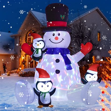 Amazon.com: Lvydec Lighted Inflatable Snowman Christmas Outdoor ...