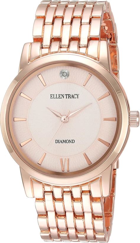 Buy Ellen Tracy Women's Quartz Metal and Alloy Casual Watch, Color ...