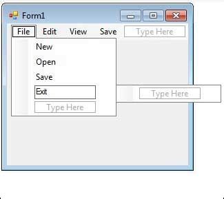 Image result for Menu Visual Basic