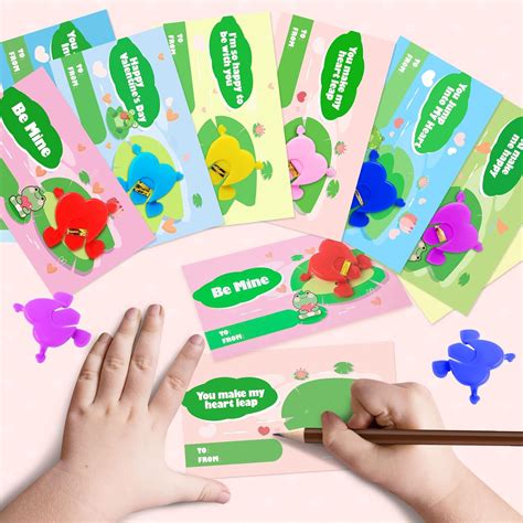 Buy OCHIDO Valentines Day Cards for Kids - 30 Set Jumping Frogs Bulk ...