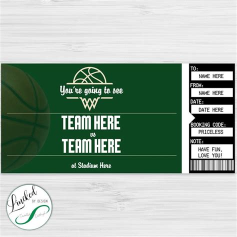 Milwaukee Bucks Themed | NBA Keepsake Event Ticket - Etsy