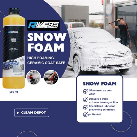 Rivers Snow Foam, Foam Lance/Cannon Car Shampoo 500 ml – Clean Depot