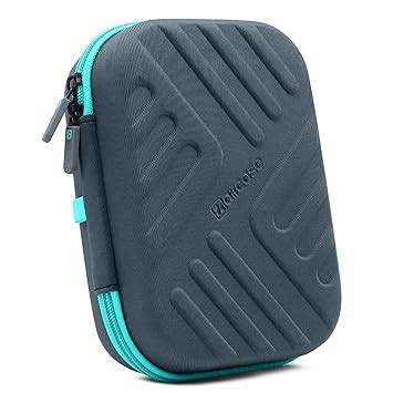 AirCase Electronics Organizer Bag with Shockproof EVA Hardshell & Soft ...