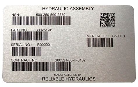 Custom Serial Number Plates