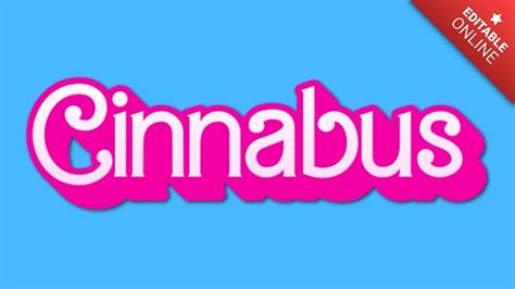 Cinnabus | Fuentes Barbie | Generador de Efectos de Texto