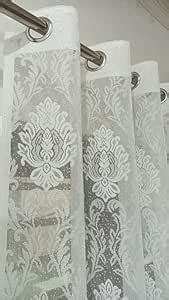 Buy Honger Semi Sheer Transparent Tissue Heavy Damask Net Pack of 1 ...