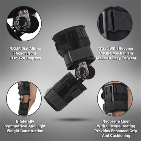 Harman health ROM Knee Brace for Multiple Muscle Problems Useful for ...