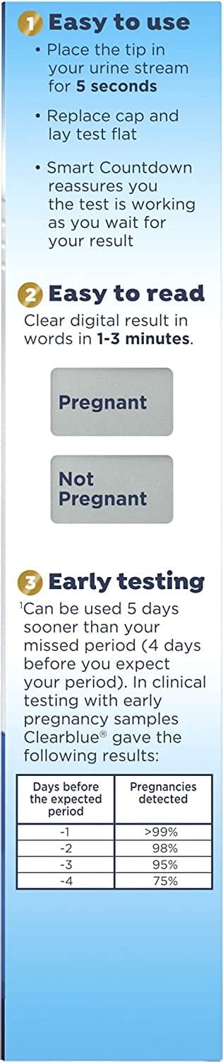 Clearblue Digital Pregnancy Test Accurate Smart India | Ubuy